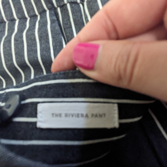 LOFT Striped Riviera Ankle Pant - Picture 5 of 5